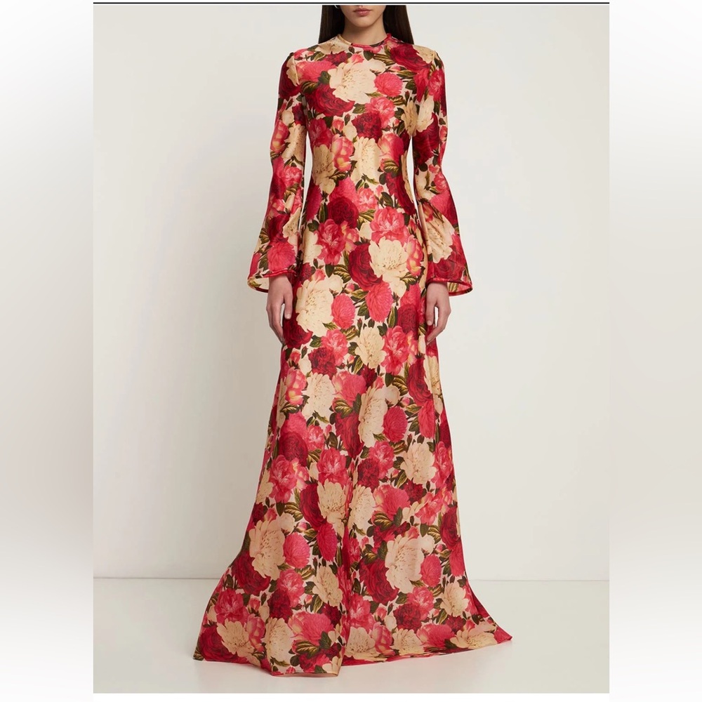 Zimmermann Wonderland Floral Long Sleeve Maxi Dress